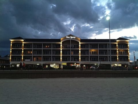View of the condo from the beach