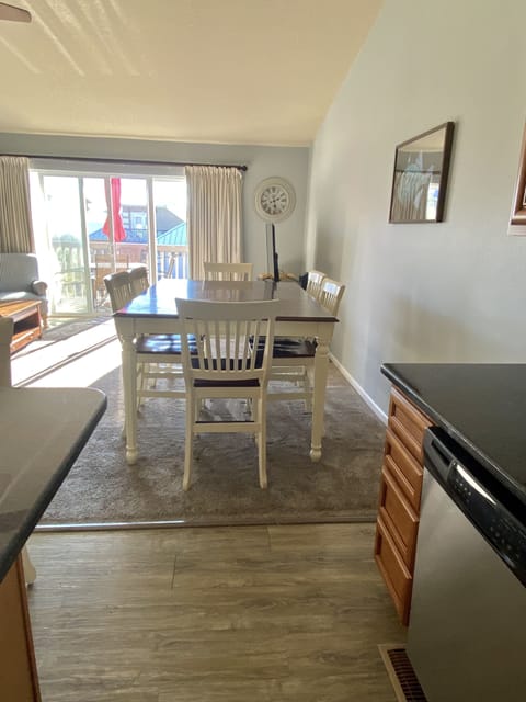 Dining area - upper level. Opens to front deck.