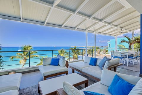 The main terrace is fully covered and located on the first floor