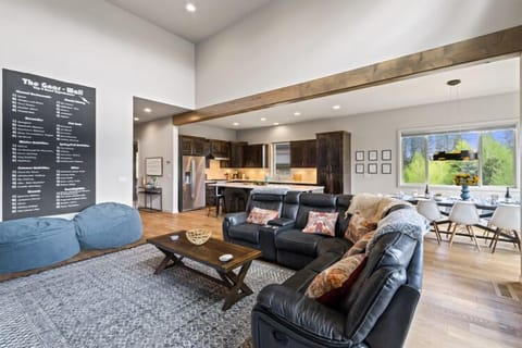 Reclining Leather Couch and the #gnarwall