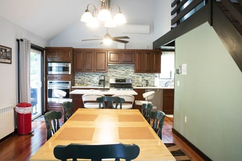 VIEW OF KITCHEN FROM LIVING ROOM