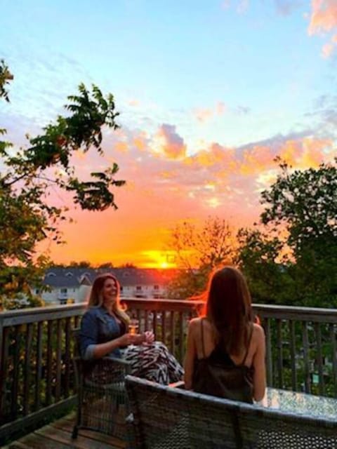 Enjoy our magnificent sunsets from our private deck atop a dune