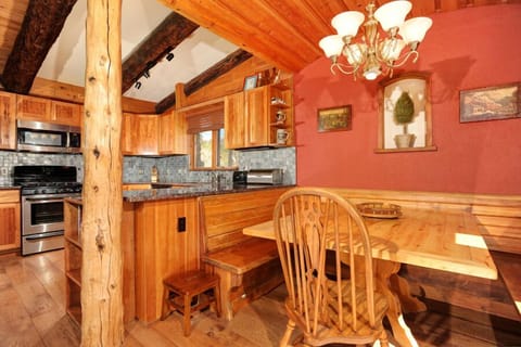 Dining room area off of top level kitchen.