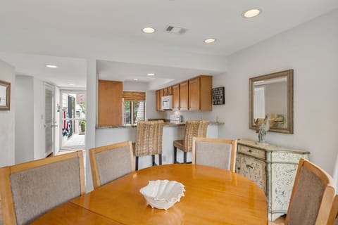 There is additional seating for two at the counter.