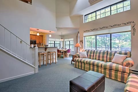 Kitchen opens up to the family room