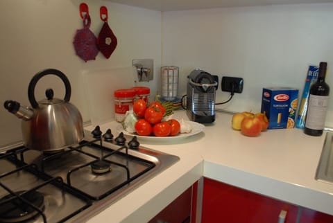 preparing pasta with tomato sauce