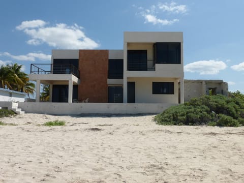 From the front (beach)