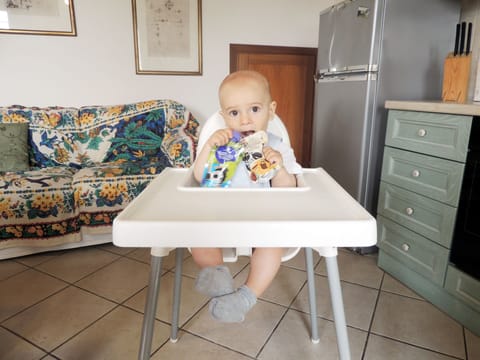 The high chair you will find in your apartment for your child at no extra cost