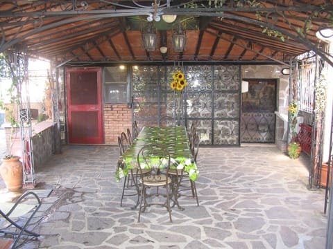 COVERED PATIO AND SUMMER KITCHEN'S DOOR