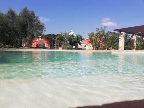 salt water pool and trulli