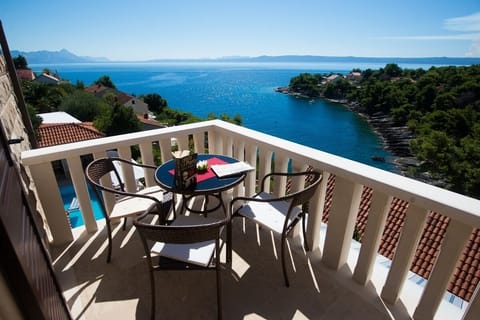 Private balcony with breathtaking Adriatic Sea views