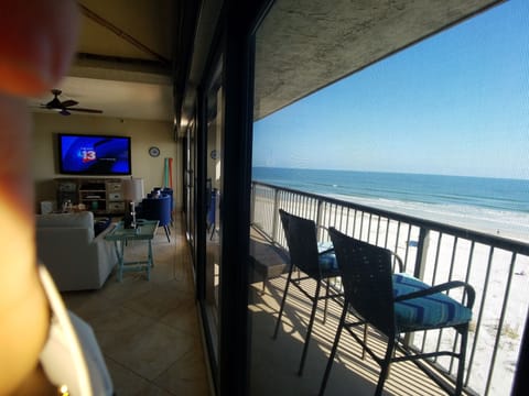 Enjoy 24 feet of floor to ceiling glass to bring in ocean front living. 