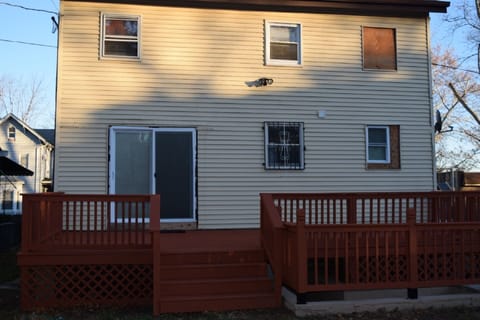 Full deck to back yard