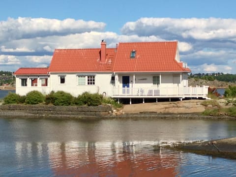 Fjord House pictured from shore