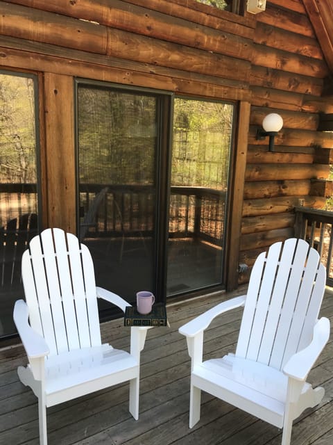 Enjoy a cup of coffee and the morning sunshine from the big front porch