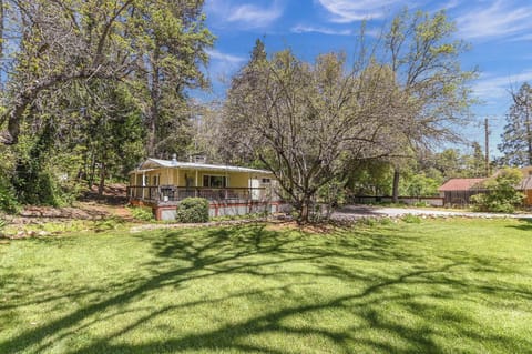 Sunny, gated and fenced 1/2 acre parcel right in the heart of downtown Murphys