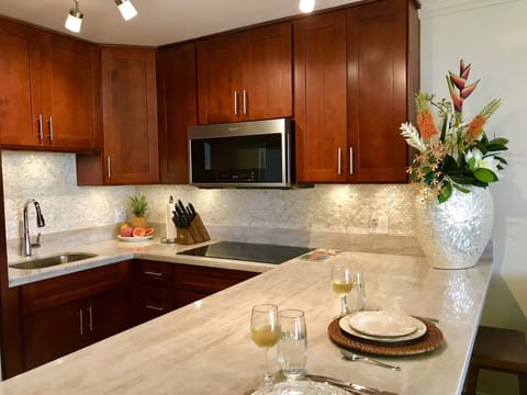Newly remodeled kitchen.
