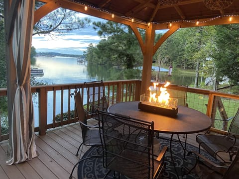 Amazing View from the deck. A fire feature for those chilly days.