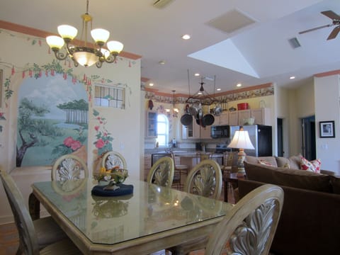 Dining Room 8-10 People: Next to Open Room with Sofa Bed