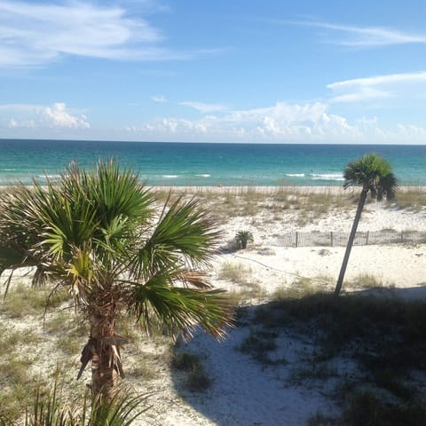 Gulf of Mexico view from outdoor balcony top floor