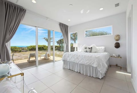 Open, spacious layout in master bedroom with abundance of natural light