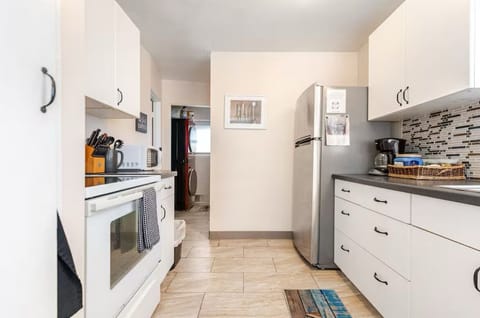 You'll love cooking in this easy clean kitchen.  Mornings are lovely for coffee