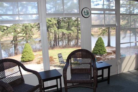 Veranda and the view at the lake