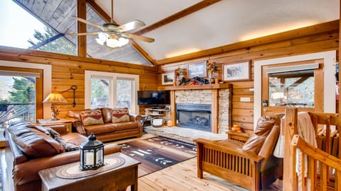 Relax while taking in the views through the massive windows of The Summit!