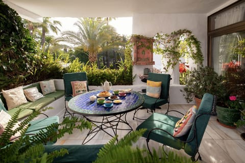 Treetops Terrace During The Day,  Overlooking Gardens