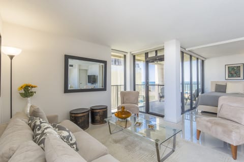 Living room with ocean view