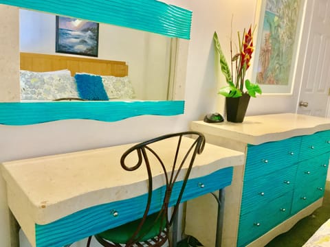 Unique hand made bedroom furnature.