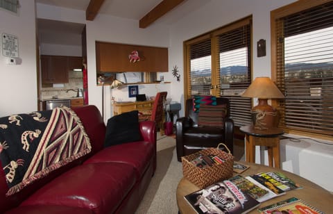 Living room with view of mountains