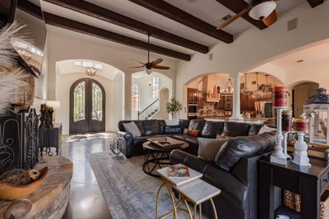 Open living, kitchen and dining concept