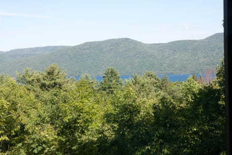 View of Lake George and mountains from back porch