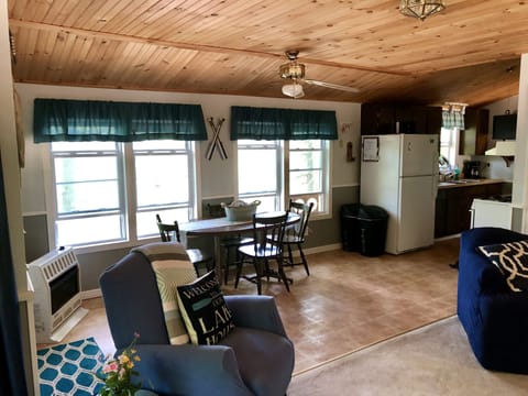Livingroom and dining area.