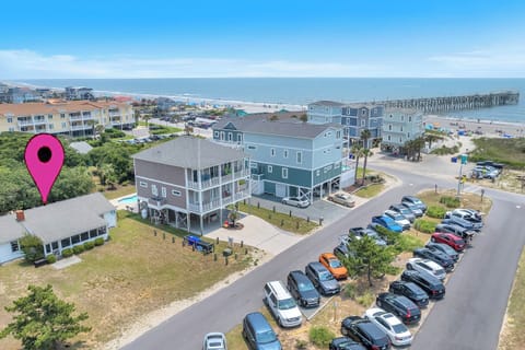 Aerial of Papa's Place / Overlooking the Ocean / Public Beach Access