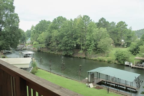 Deck view of Lake & Dock (great for fishing or bringing in your boat)