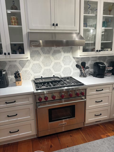 Wolf Stove top, grill and oven for the gourmet chefs.