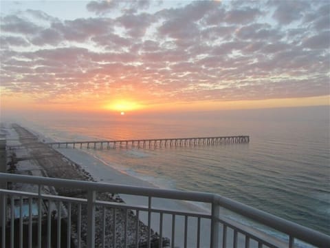 Sunrise over Navarre Beach Pier