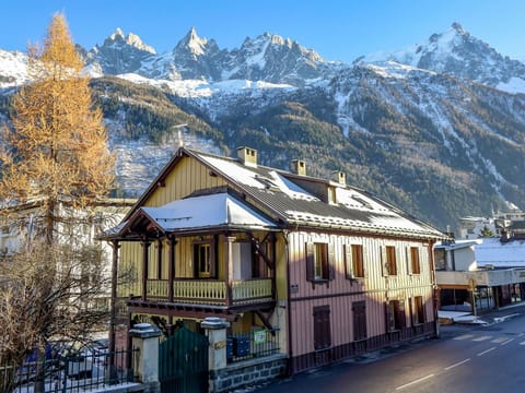 Sky, Mountain, Building, Snow, Property, Window, White, Nature, Tree, House