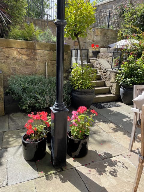 Garden steps going up to garden