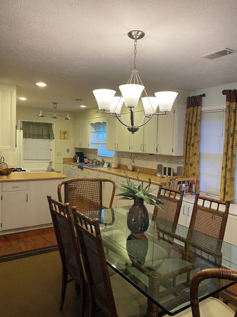 Spacious dining area