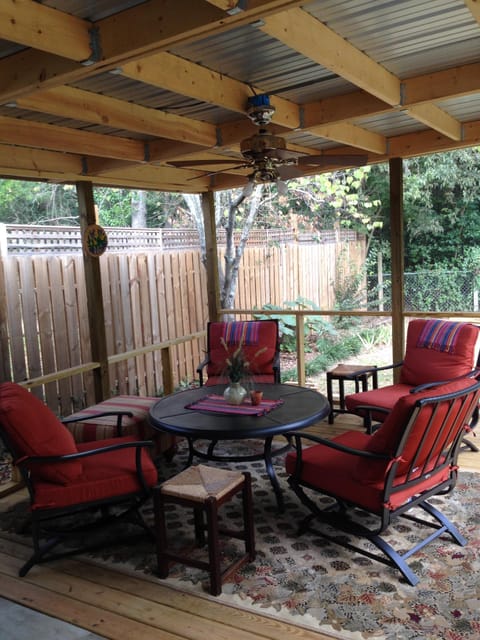 new screened porch area