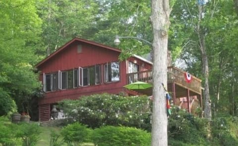Lake House views Lake & Mtns. with Boat Dock, Deck, & Lakeside Patio