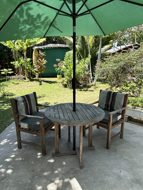 Private outdoor patio 