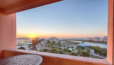 The balcony overlooking Destin's East Pass. A million dollar view undersells it
