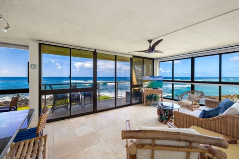 Enjoy the changing drama of the ocean.  Feel it, hear it, live at its boundary.
