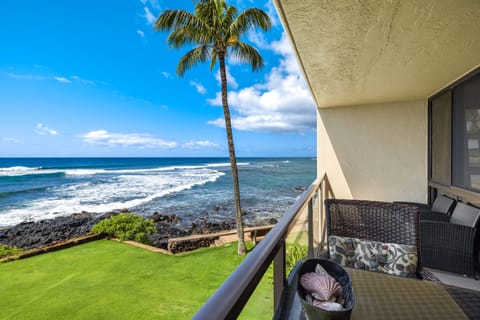 watch. the surfers, boats, ships and whales from your lanai.