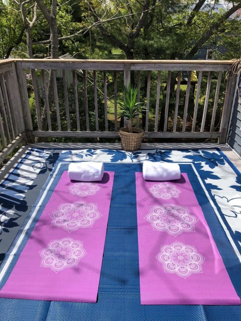 Master Suite Yoga Deck. 
Namaste.