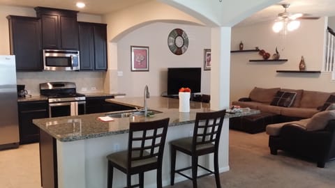 View of Living Room & Kitchen